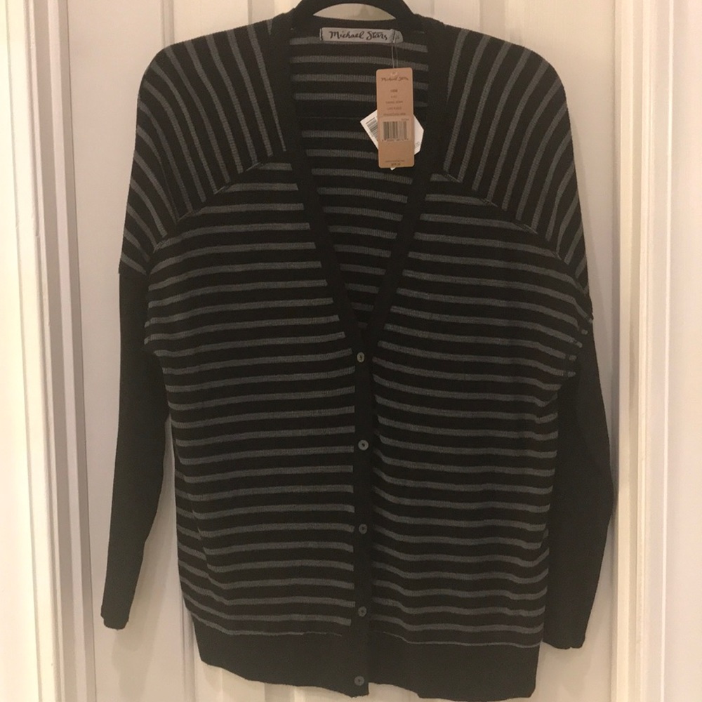 Michael Stars thermal stripe top One Size